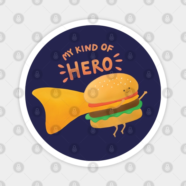 Cheeseburger Hero Magnet by awesomesaucebysandy